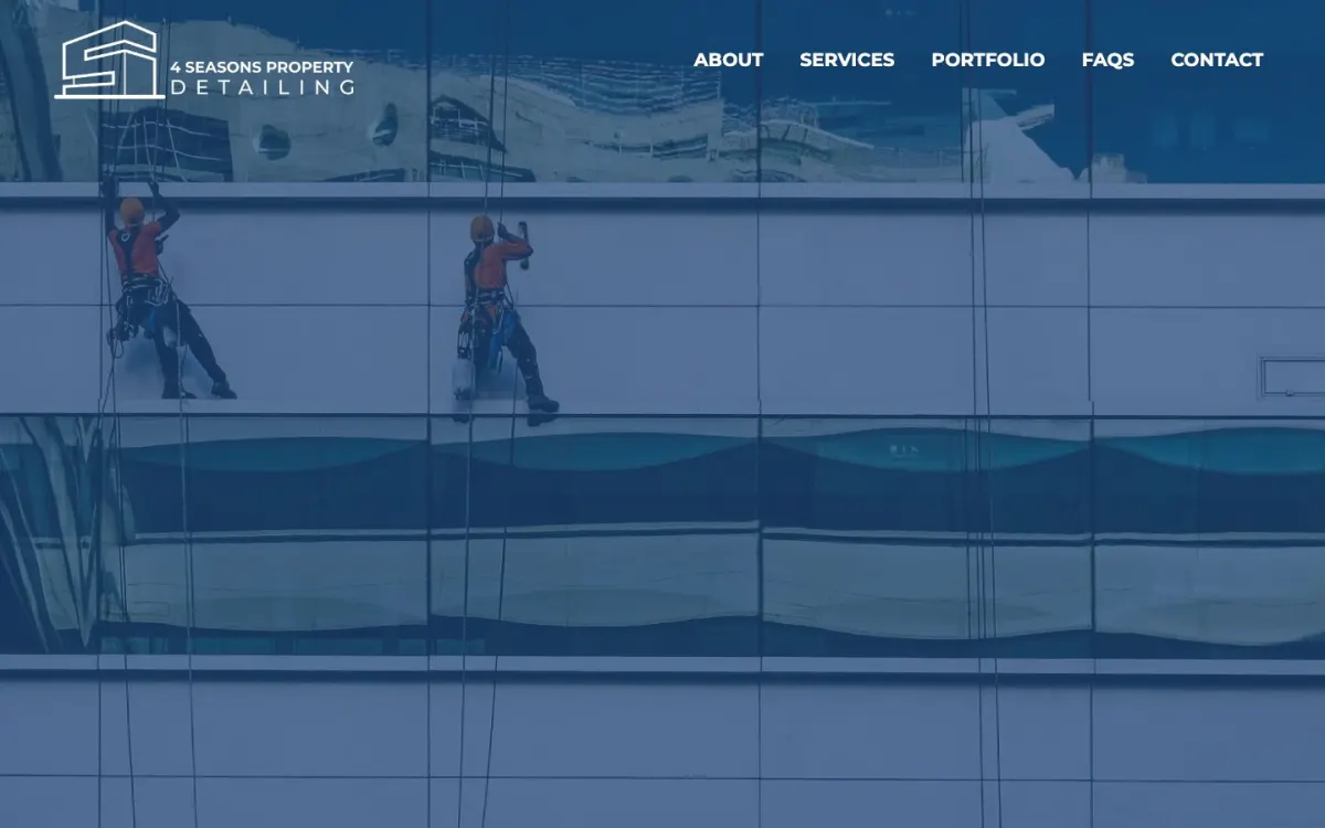 4 Seasons Property Detailing website by Black Lion Digital