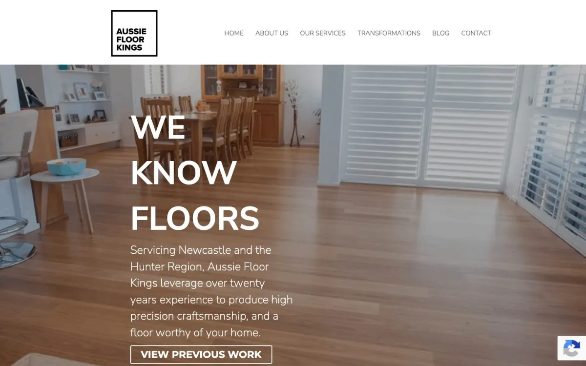 Aussie Floor Kings website by Black Lion Digital