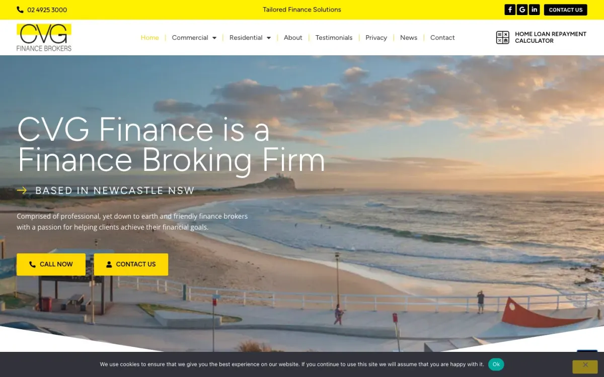 CVG Finance website by Black Lion Digital